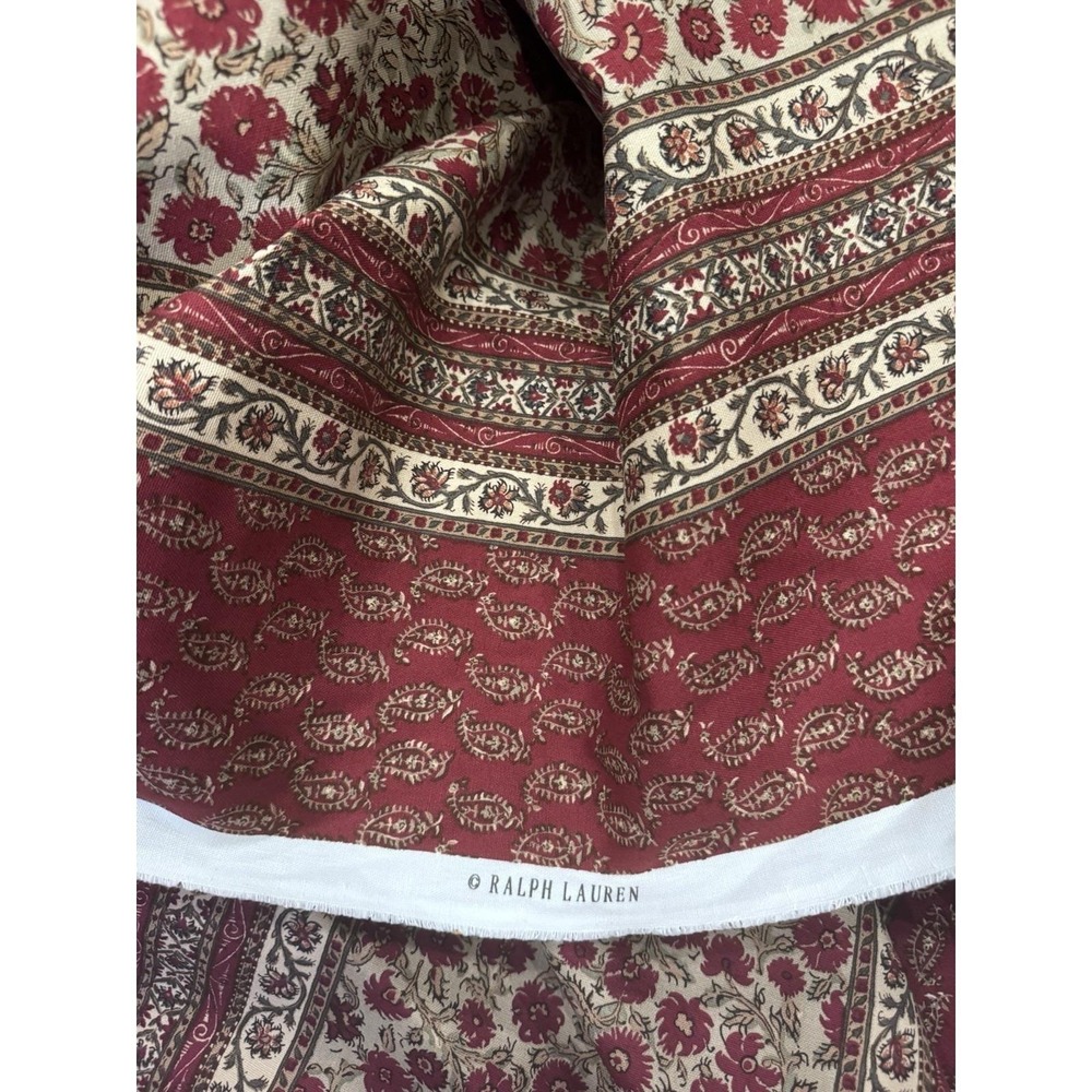 Ralph Lauren Vintage Upholstery Fabric 9+ Yards Discontinued NEW NOS 55"Wide Red - Picture 8 of 16